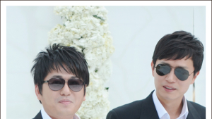[쿠키 포토] 신승훈, 김민종 ‘통일된 의상’