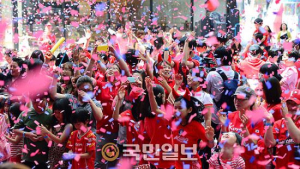 월드컵 선전 기원 플래시몹
