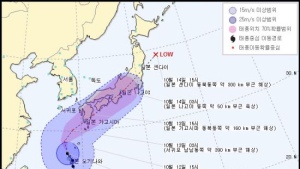 제19호 태풍 ‘봉퐁’ 간접 영향권… 제주도부터 비