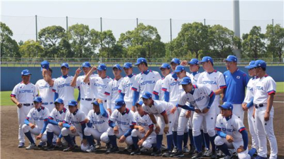 한국, 세계청소년야구선수권서 남아공에 17대 2 콜드게임 승리