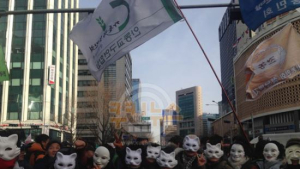 [민중총궐기] 부산서 온 88세 할머니 “나라 이렇게 돌아가는 꼴 못 보겠어서 올라와”