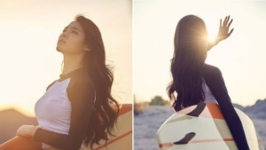 ‘좋아요 1000개 넘으면…’ SK텔레콤, 래쉬가드 설현 앞모습 공개