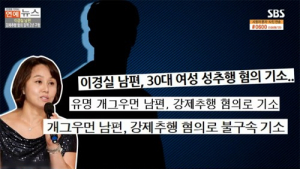 이경실 남편 A씨, 성추행으로 징역 10개월 구형… “피해자 자살시도, 죄질 무거워”