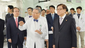 건양대병원-정진엽 장관 응급의료체계 논의