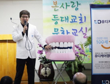 유디치과, 쪽방촌 주민에 구강교육 제공