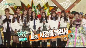‘청순’ 콘셉트 여자친구, 지상파 ‘뮤직뱅크’ 1위 쾌거… 코믹 막춤 선모여