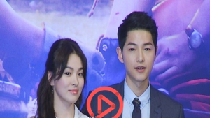[현장영상] ‘태양의 후예’ 송중기 “송혜교가 상대역이란 소식에 많이 컸다더라”...‘송송커플 케미’