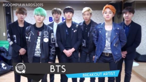 방탄소년단, 숨피어워즈서 올해의 가수 2위 비롯 3관왕… 성장세 눈길