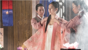 ‘옥중화’ 박주미, 희대의 악녀 정난정 목욕신 촬영 공개