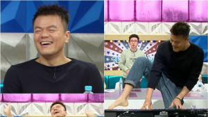 ‘라디오스타’ 박진영, 예능신 강림했나… 발연주부터 3배속 댄스까지