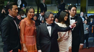 [포토] 박찬욱 “저기 디카프리오 전 여친이다”