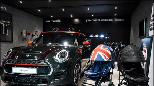 MINI, 부산모터쇼서 미니버기 유모차 대여 서비스