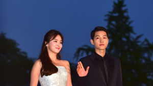 [포토] 송중기-송혜교 “드라마의 여운 가시지 않아”