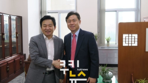 원희룡 지사, 김영춘 농해수위원장 만나 지원 호소