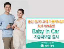 동부화재, 출산 전·후 고객은 자동차 보험료 최대 10% 할인