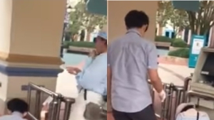 [쿠키영상] 남성 관람객의 돌발행동에 에버랜드 여직원 박장대소