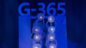 2018평창동계올림픽 ‘G-1년’ 축하공연 위해 입장하는 무용수