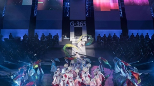 2018평창동계올림픽 ‘G-1년’ 오색빛으로 물든 무대