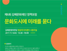 김해문화재단, ‘제6회 정책포럼’ 개최…“문화도시에 미래를 묻다”