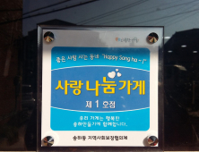 안동시 송하동 “사랑 나눔 가게” 현판식