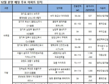 규제 앞둔 12월 전국서 3만8천가구 분양 '봇물'