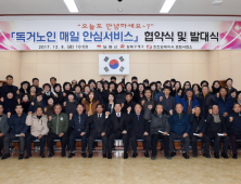 김제시, '독거노인 매일 안심서비스' 협약식 및 발대식 열려