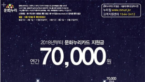 정부 ‘문화누리카드’ 2월1일부터 발급…1인 연간 7만원 지급