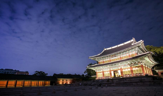 인정전 야경(문화재청 제공)