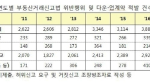 지난해 부동산 거래 위반 7200건…전년比 2배 증가