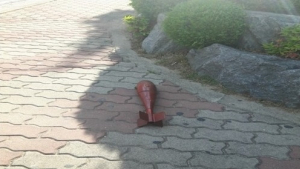 구미 아파트 베란다서 훈련용 포탄 발견