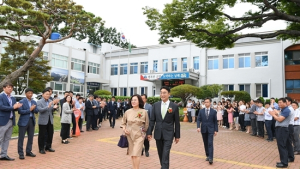 박영일 남해군수 이임식 열려…“군민 위해 일할 수 있어 행복했다”