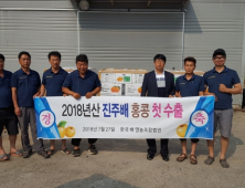 올해 첫 생산 ‘진주배’, 홍콩으로 수출