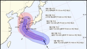 제19호 태풍 '솔릭', 우리나라 영향 줄 수도 있다