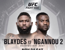 UFC 파이트 나이트 베이징, 은가누 vs 블레이즈 헤비급 대진 성사