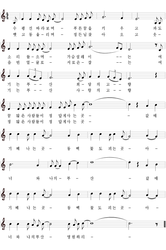 부산시, 광역단체 최초로 ‘부산찬가’ 공식상징물로 지정