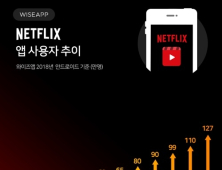 넷플릭스 국내 이용자 274% 증가…月 결제금액 117억원