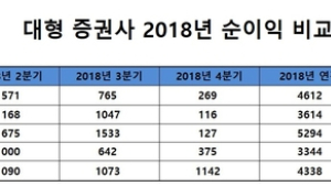 대형 증권사 4분기 실적 ‘흔들’…메리츠종금 ‘활짝’
