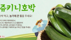 부산우정청, 과잉생산 진주 쥬키니호박농가 돕기