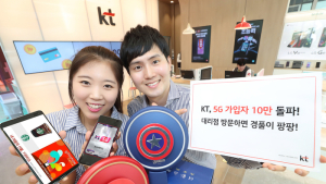 KT, 5G 가입자 10만명 돌파…가입자 85% ‘완전무제한 요금제’ 선택