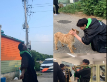 송재림, 판초 입고 촬영장서 소탈한 일상 공개 