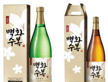 100% 우리쌀로 만든 대한한국 대표 차례주 ‘백화수복’