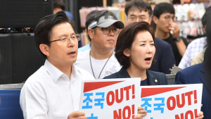 황교안, 청와대 앞 삭발투쟁 예고…조국 파면 촉구농성 이어갈 것