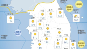 [오늘 날씨] 전국 맑고 일교차 커…강원 북부 산지에는 서리도
