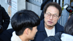 수험생 격려하는 조희연 교육감