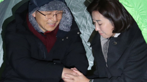 손 꼭 잡은 황교안과 나경원