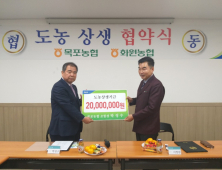 목포농협, 도농상생자금 2천만원 전달