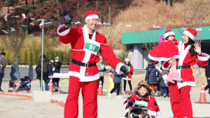 산타와 달리는 썰매