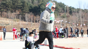 힘차게 달리는 썰매