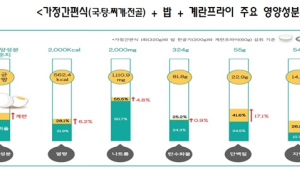 찌개류 가정간편식, 영양성분 부족…밥‧반찬 곁들여야