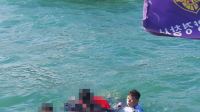 부산해경, 송정 해상 표류 서핑객 3명 구조